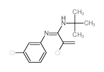 2-chloro-N-(3-chlorophenyl)-N-tert-butyl-prop-2-enimidamide结构式