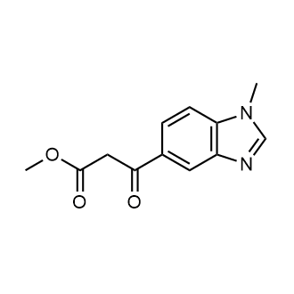 Methyl3-(1-methyl-1h-benzo[d]imidazol-5-yl)-3-oxopropanoate Structure