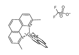 {Cu(2,9-dimethyl-1,10-phenanthroline)2}trifluoromethanesulfonate结构式
