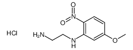 N1-(5-甲氧基-2-硝基苯基)乙烷-1,2-二胺盐酸盐结构式