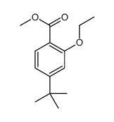 4-(叔丁基)-2-乙氧基苯甲酸甲酯结构式