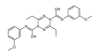 3,6-二乙基-N1,N4-双(3-甲氧基苯基)-1,2,4,5-四嗪-1,4-二羧酰胺结构式