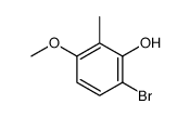 6-bromo-3-methoxy-2-methylphenol Structure