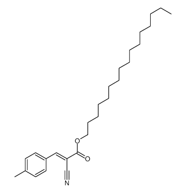 hexadecyl 2-cyano-3-(4-methylphenyl)prop-2-enoate结构式
