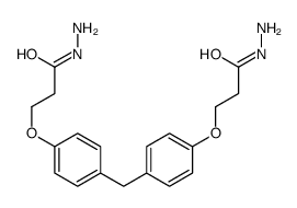 3,3'-[methylenebis(4,1-phenyleneoxy)]dipropionodihydrazide structure