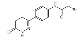 2-Bromo-N-[4-(6-oxo-1,4,5,6-tetrahydro-pyridazin-3-yl)-phenyl]-acetamide结构式