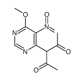 3-(6-methoxy-5-nitropyrimidin-4-yl)pentane-2,4-dione结构式