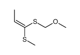 1-(methoxymethylsulfanyl)-1-methylsulfanylprop-1-ene Structure