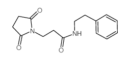 3-(2,5-dioxopyrrolidin-1-yl)-N-phenethyl-propanamide Structure