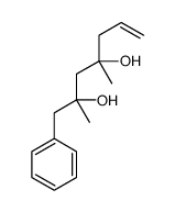 2,4-dimethyl-1-phenylhept-6-ene-2,4-diol结构式