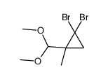 1,1-dibromo-2-(dimethoxymethyl)-2-methylcyclopropane Structure