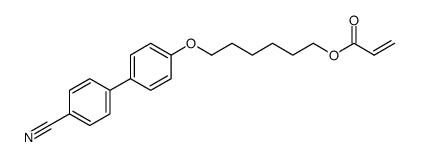 6-(4-Cyano-biphenyl-4'-yloxy)hexyl acrylate structure