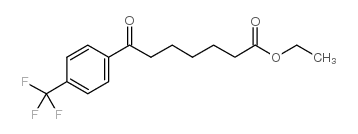ETHYL 7-OXO-7-(4-TRIFLUOROMETHYLPHENYL)HEPTANOATE Structure