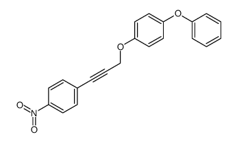 1-nitro-4-[3-(4-phenoxyphenoxy)prop-1-ynyl]benzene结构式