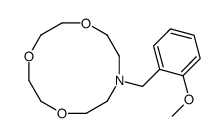 10-[(2-methoxyphenyl)methyl]-1,4,7-trioxa-10-azacyclododecane结构式