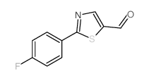 2-(4-氟苯基)噻唑-5-甲醛结构式