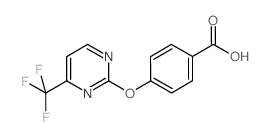 4-{[4-(三氟甲基)嘧啶-2-基]氧基}苯甲酸结构式