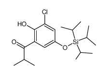 (3-chloro-2-hydroxy-5-(triisopropylsilyloxy)phenyl)-2-methylpropan-1-one Structure