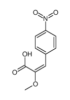 2-methoxy-3-(4-nitrophenyl)prop-2-enoic acid Structure