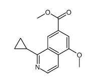 methyl 1-cyclopropyl-5-methoxyisoquinoline-7-carboxylate Structure
