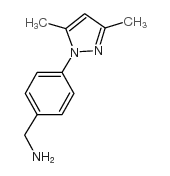 4-(3,5-二甲基-1H-吡唑-1-基)苄胺结构式