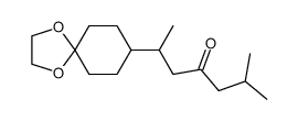 2-methyl-6-(1,4-dioxaspiro[4.5]decan-8-yl)heptan-4-one Structure