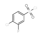 4-氯-3-氟苯磺酰氯结构式
