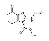 ethyl 2-formamido-7-oxo-4,5,6,7-tetrahydrobenzo[b]thiophene-3-carboxylate结构式