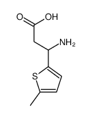 3-amino-3-(5-methylthiophen-2-yl)propanoic acid结构式