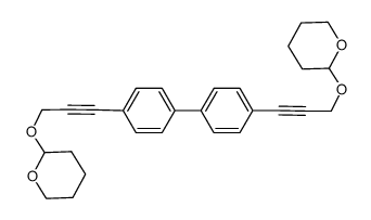 4,4'-bis-(3-tetrahydropyran-2-yloxy-1-propynyl)biphenyl结构式