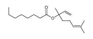 linalyl octanoate Structure