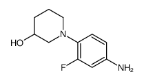 1-(4-amino-2-fluorophenyl)piperidin-3-ol Structure