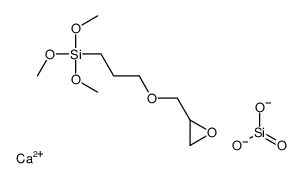 calcium,dioxido(oxo)silane,trimethoxy-[3-(oxiran-2-ylmethoxy)propyl]silane Structure