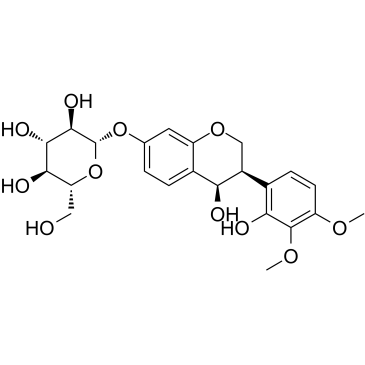 4β-羟基黄芪紫檀烷苷结构式