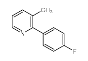 2-(4-氟苯基)-3-甲基吡啶结构式