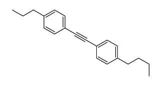 1-butyl-4-[2-(4-propylphenyl)ethynyl]benzene Structure
