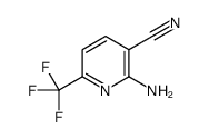 2-氨基-3-氰基-6-三氟甲基吡啶结构式