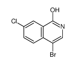 4-BROMO-7-CHLOROISOQUINOLIN-1(2H)-ONE Structure