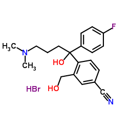 4-[4-(二甲氨基)-1-(4-氟苯基)-1-羟丁基]-3-羟甲基苯腈氢溴酸盐图片