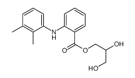 2,3-dihydroxypropyl 2-(2,3-dimethylanilino)benzoate Structure