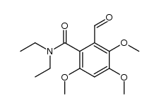 N,N-diethyl-2,4,5-trimethoxy-6-formylbenzamide结构式