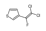 3-(2,2-dichloro-1-fluoroethenyl)thiophene结构式