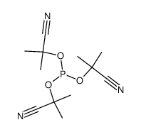 tris(α-cyanoisopropyl) phosphite结构式