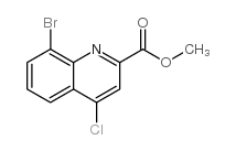 8-溴-4-氯喹啉-2-甲酸甲酯结构式