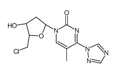 1-[(2R,4S,5S)-5-(chloromethyl)-4-hydroxyoxolan-2-yl]-5-methyl-4-(1,2,4-triazol-1-yl)pyrimidin-2-one结构式