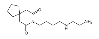 8-[4-(2-aminoethylamino)butyl]-8-azaspiro[4.5]decane-7,9-dione结构式