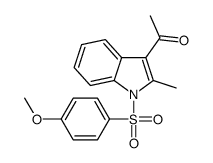 1-[1-(4-methoxyphenyl)sulfonyl-2-methylindol-3-yl]ethanone Structure