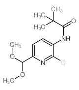 N-(2-氯-6-(二甲氧基甲基)吡啶-3-基)新戊酰胺结构式