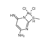Au(DAMTP(1-))Cl2 Structure