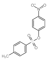 Benzenesulfonic acid,4-methyl-, 4-nitrophenyl ester structure